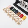 Llavero de coche con diseño de cocodrilo francés, colorido llavero de piel de cocodrilo de alta gama, bonito colgante, regalo para mujer, venta al por mayor