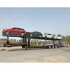 Remolque de Transporte de Automóviles de Pasajeros para Exportación, Semirremolque Transportador de Coches, Transportador de Vehículos Tipo Jaula con Chasis de 17m, Transportador de Coches Tipo Jaula de 3 Ejes