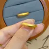 Anillo de Oro Antiguo Sellado 999, Anillo Antiguo de Espalda de Locha, Anillo Liso Mismo Estilo Tienda de Oro para Novia