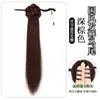 Coleta Trenzada Postiza para Mujer, Nuevo Estilo Chino, Estilo Antiguo, Coleta de Bola con Clip, Pieza Única, Se Puede Atar en Hanfu, Cheongsam, Coleta Lateral Trenzada