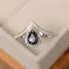 Huajie deseo oferta especial anillo de circonita en forma de corazón de plata 925 moda femenina popular transfronteriza europea y americana anillo de boda