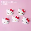 Gato KT 3D de borracha macia de desenho animado, cabeça fofa de gatinho Hello Kitty, decoração e ornamento para bolo de aniversário infantil