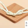 Lemei Cheongsam Botón de Plato Nuevo Chinoiserie Borla Pipa Hebilla de una Palabra Retro Dinastía Han Botón Superior Accesorios Decorativos