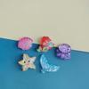 Accesorios de resina de la serie Ocean, accesorios de bricolaje de sirena y estrella de mar, funda de teléfono de gel crema, accesorios para el cabello, decoración.
