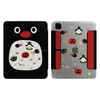 Diseño de pingüino lindo, adecuado para funda de tableta iPad Air, mini 6, pegatina lateral, ranura para Pro Pen, 10ª generación, estilo caricatura, 11