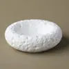 Grava de Cristal Yeso Roca Volcánica Tazón Desmagnetizador Morado Amarillo Blanco Piedra Cruda Tazón de Aromaterapia sin Llama Decoración del Hogar Citrino