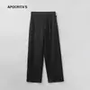 Pantalones Casuales Transfronterizos Apo para Hombre, Temporada de Otoño, Tacto de Alta Gama, Corte Recto Holgado, Versátiles, Caída Suave, Resistentes a las Arrugas, Pantalones Largos Semi-Elásticos.