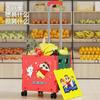 Carrito de compras portátil, ligero y plegable, pequeño y nuevo, con crayones auténticos de Año Nuevo, para el hogar, carrito de compras para supermercado