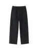 Pantalones Banana de Lana Espiga para Mujer 2025 Invierno Nuevo Estilo Forro Polar Engrosados Sueltos Versátiles Aspecto Adelgazante Cintura Alta Pantalones Casuales