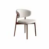 Silla de Comedor con Marco de Metal, Silla Moderna Minimalista de Lujo Ligero con Respaldo, Silla de Escritorio de Diseñador Nórdico, Silla de Tela para el Hogar y el Ocio