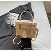 Bolso Texket de Color Contrastante de Nicho Bolso Pequeño para Mujer 2025 Nuevo Moderno Moda Versátil Casual Bolso de Hombro Cruzado