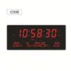 Reloj Electrónico LED de Pantalla Grande de 15 pulgadas Reloj de Pared Digital Calendario Perpetuo para Sala de Estar Bluetooth Chino 3615 Modelo Nuevo
