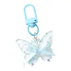 Chaveiro Pingente Resina Dopamina Laço DIY Gelatina Translúcido Fresco Bolinhas Borboleta Charme de Bolsa