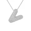 Collar Nuevo Estilo Europeo y Americano 2024 con Incrustaciones Collar de 26 Letras Burbuja Moda para Mujer Regalo de Cumpleaños Joyería