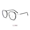 Gafas Doradas Pegamento Polygonal con Brillo Lateral Estilo K para Mujeres Míopes Se Pueden Equipar con Monturas de Prescripción para un Look Adelgazante Sin Maquillaje 2203
