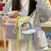 Bolsa de Celular 2026 Novo Estilo Com Porta-Garrafa de Água Bloco de Cores Bolsa Pequena Leve Bolsa de Ombro Feminina Bolsa Feminina Bolsa Transversal Fofa para Senhoras