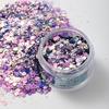 Moda Transfronteriza Embotellado Alto Brillo Ultra Brillante Ojo de Gato Cristal Nail Art Glitter, Chispa Explosiva Polvo de Glitter Láser Materiales Mixtos Efecto Iridiscente