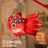 Linternas del Festival de Medio Otoño Cuidadosamente Seleccionadas, Linternas de Pez Dorado Koi, Kits de Materiales Hechos a Mano para Manualidades Infantiles, Linternas Portátiles Brillantes de Estilo Tradicional