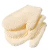 Guantes de sisal producidos por la fábrica Yiqian guantes de baño espumosos red de espuma exfoliante guantes de baño