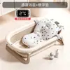 Tina de Baño para Bebé con Sensor de Temperatura, Tina de Baño para Bebé Ampliada y Ensanchada, Tina de Baño Plegable para el Hogar, Adecuada para Sentarse y Acostarse para el Baño del Bebé