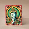 Pintura Thangka Farmacéutico Zakiram Vida pasada y vida presente Madre Tara Verde Benmingfo Lienzo puede cambiar la imagen Thangka Marea Nacional Re-grabado