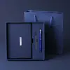 Caja de Regalo Personalizada para Cuaderno Set Grueso Bloc de Notas Regalo de Negocios Cuaderno Cultural y Creativo Papelería Bolígrafo Cuaderno Se Puede Imprimir Logo