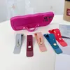 Soporte para Teléfono Móvil Tipo Empujar-Tirar Anillo para Teléfono Extensible Simple Adhesivo Correa de Muñeca Multifuncional Soporte Anti-Caída Universal