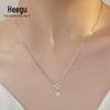 Xi Gu D0551 Prata S925 Coroa Amor Colar Feminino Luxo Leve Retrô Alto Padrão 2024 Novo Design Original