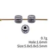 5.8X5.8X5.5Mm 0.7g Multicolor Accesorios para Joyería Hecha a Mano DIY Cuentas con Agujero Pequeño Cuentas Espaciadoras