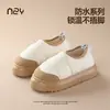 Pantuflas de Algodón con Tacón de Bolso para Otoño e Invierno, para Casa y Interiores, Forradas de Felpa para Mantener Calientes a las Parejas, Zapatos de Algodón con Tacón de Bolso para Usar Afuera, Zapatos de Algodón con Suela Gruesa Antideslizante