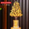 Árbol de Cristal Crudo Natural, Grava de Cristal Amarillo, Manualidades de Árbol de la Fortuna, Decoraciones para Oficina en Casa, Adornos, Regalos
