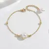 Pulsera de Perlas Minimalista Europea y Americana Estilo Francés Nicho para Mujer, Nueva Joyería Elegante Estilo Francés Inspirada en Chanel de Alto Valor que No se Desvanece