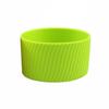 Cubierta de Taza Aislante Antideslizante de Silicona Pura Cuadrada y Redonda de 7/7.5cm Cubierta de Taza Recta Taza de Vidrio Taza Aislante Anti-Escaldaduras