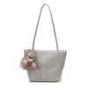Bolsa de Hombro con Textura Tejida Nueva Primavera 2026 Estilo Coreano para Mujer Bolso de Hombro con Textura de Nicho Bolso Cesta para Viajes de Commute Picnic Yuezi