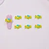 Lazo colorido dulces accesorios para arte de uñas resina lindos pequeños accesorios tridimensionales aretes DIY pinzas para el cabello decoraciones de uñas