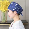 Chapéu de Cozinha 100% Algodão para Mulheres, à Prova de Fumaça de Óleo de Cozinha, Chapéu de Chef para Catering, à Prova de Poeira, Proteção para o Cabelo, Chapéu de Trabalho para Enfermeira de Sala de Operação