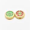 Colgante Chapado en Oro de los Cinco Dioses de la Riqueza con Diseño de Goteo de Aceite, Accesorios para Joyería DIY al por Mayor, Collar Nuevo de Estilo Chino