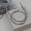 Perlas Pequeñas Irregulares Grises Naturales Tipo Pétalo de 3-4 mm Barrocas Sueltas para Joyería Hecha a Mano DIY Collares Productos Semi-Terminados
