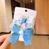 Horquilla de lazo para niña, pinza para flequillo lateral de Corea del Sur, tocado para niña pequeña, lindos accesorios para el cabello de bebé Mori