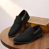 Zapatos Mocasines Casuales Versátiles Retro Slip-on para Hombre Estilo Británico Hechos a Mano de Gamuza Más Vendidos Transfronterizos de Amazon 215220