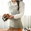 Delantal de lona coreano Amazon transfronterizo para hombre y mujer, ropa de trabajo, cocina, arte floral, overol, babero para té de leche, uñas