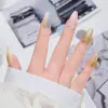 Rosa Nude Degradado Blanco Ojo de Gato Portátil Blanqueamiento Avanzado Nueva Manicura Parche de Uña Removible Parche de Uña Producto Terminado