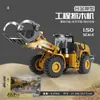 Huina 1:50 Modelos Estáticos de Vehículos de Construcción Excavadora Rodillo Compactador Camión Volquete