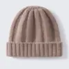Gorros de punto de cachemira para otoño e invierno para hombres y mujeres, pesados y gruesos, gorros cálidos para exteriores, gorros holgados, gorros tipo beanie, gorros para parejas para clima frío