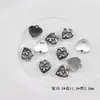 Accesorio de colgante de corazón de aleación, corazón de cruz, corazón de flor, superventas transfronterizo, material para manualidades DIY, accesorio para collar colgante