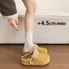 Sandálias Femininas Slip-On Estilo Birkenstock com Laço de Pérola Simples e Elegantes Lançamento Primavera 2026 Novas Meias-Chinelos Confortáveis para Uso Externo com Solado Grosso