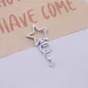 Llavero Estrella Pintada con Cierre de Langosta Especial para Cuentas Colgante de Hebilla de Puerta Pintada con Spray de Colores Accesorios para Joyería DIY