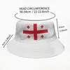 Sombrero de Pescador con Bandera de Georgia para Hombres y Mujeres, Sombrero para el Sol con Protección Solar, Sombrero de Cubo Moderno para Exteriores, Suministros para Fans Transfronterizos
