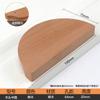 Tirador de puerta de armario de madera maciza con forma de semicírculo, estilo japonés moderno, sencillo, de haya y nogal negro, tirador de madera nórdica.