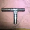 Accesorios para Secador de Piso de Conexión 4/6 Hebilla Cruzada Pieza de Fijación en T Tubo de Acero Inoxidable de 20/25 mm Accesorios